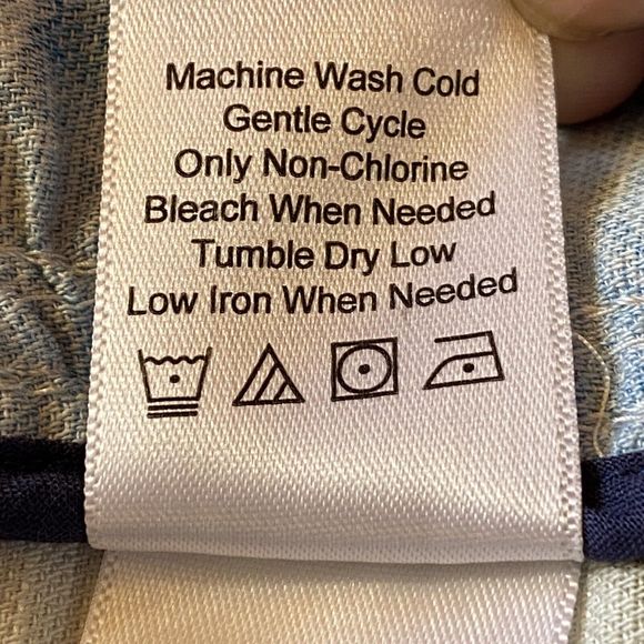 Coldwater Creek Cotton/Linen Blue Multi Abstract Floral Ruffle Neck Jacket Sz 12 - Picture 6 of 11